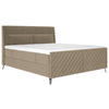 BOXSPRINGBETT 180/200 cm  in Cappuccino  - Schwarz/Cappuccino, Design, Textil/Metall (180/200cm) - Esposa