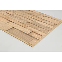 WANDVERKLEIDUNG 3 Stück  - Eichefarben, Design, Naturmaterialien (125/66/1.2cm) - Egger Holzwerkstoffe