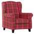 SESSEL in Textil Multicolor, Rot - Dunkelbraun/Rot, Design, Holz/Textil (82/101/85cm) - Ambia Home SESSEL in Textil Multicolor, Rot - Dunkelbraun/Rot, Design, Holz/Textil (82/101/85cm) - Ambia Home