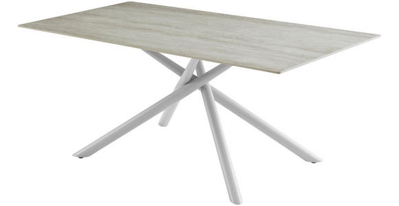 ESSTISCH rechteckig Beige  - Beige, Design, Stein/Metall (180/90/76cm) - Carryhome