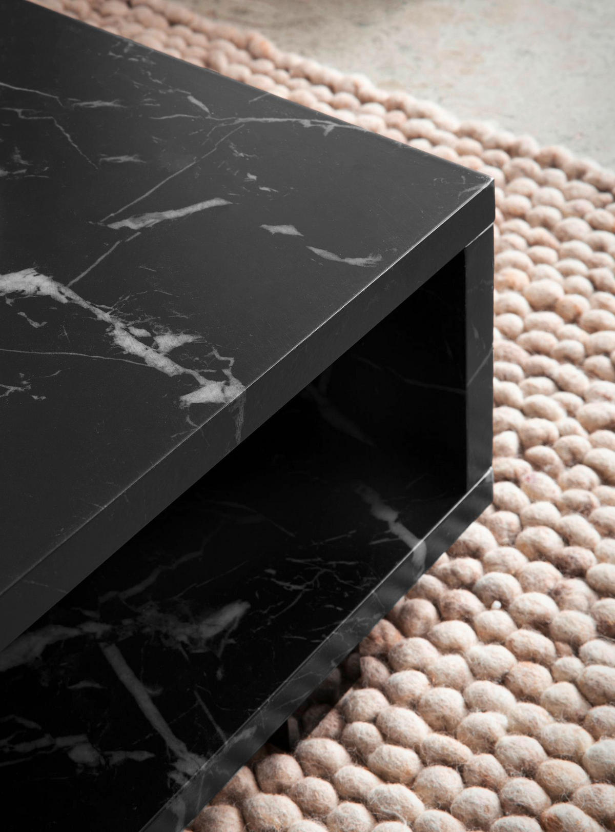 COUCHTISCH in Holzwerkstoff 100/50/25 cm   - Schwarz, Design, Holzwerkstoff/Kunststoff (100/50/25cm) - Livetastic