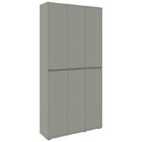 OMARA ZA ČEVLJE zelena - zelena/antracit, Design, umetna masa/leseni material (100/210/34cm) - Xora