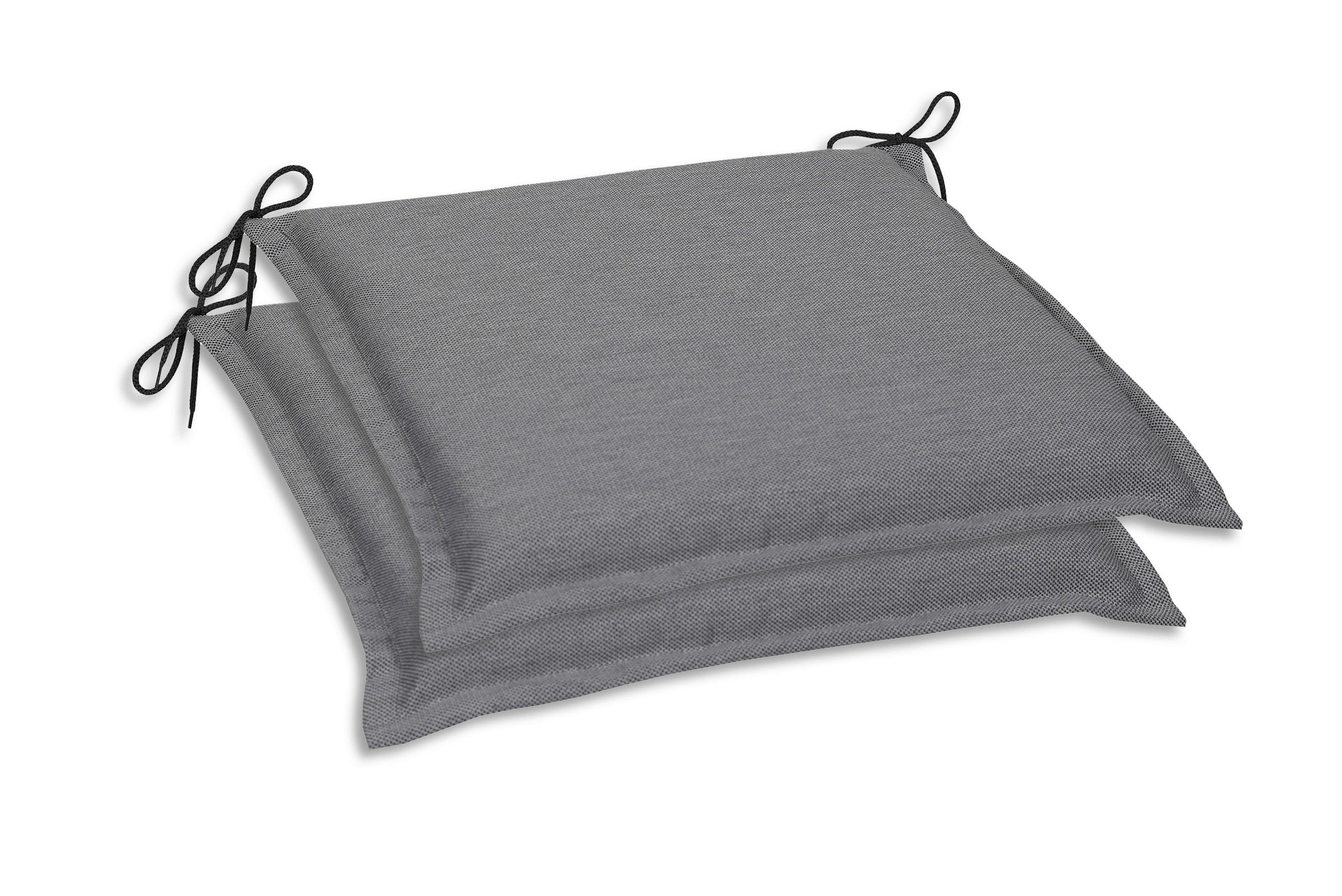 GARTENSITZKISSENSET Uni  - Grau, Basics, Textil (45/5/47cm)