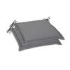GARTENSITZKISSENSET Uni  - Grau, Basics, Textil (45/5/47cm)