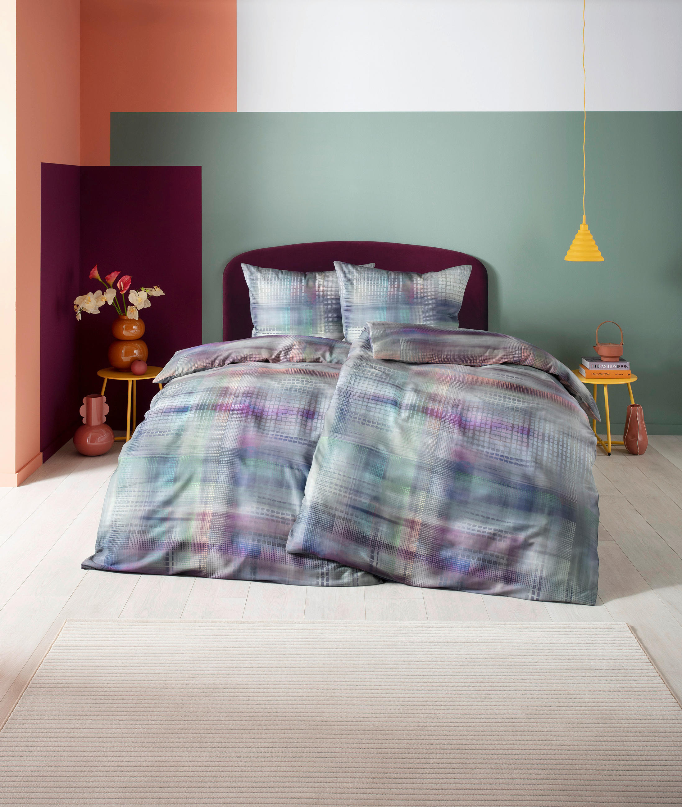 BETTWÄSCHE Impulse Makosatin 135/200 cm  - Multicolor, Design, Textil (135/200cm) - Estella