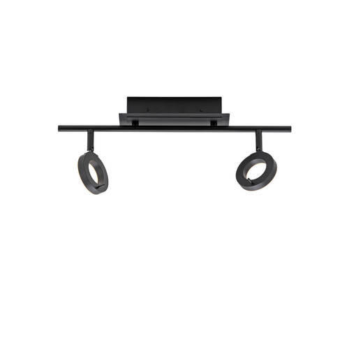 BADEZIMMER-DECKENLEUCHTE Sileda 50,5/18/19 cm   - Anthrazit, MODERN, Kunststoff/Metall (50,5/18/19cm) - Paul Neuhaus