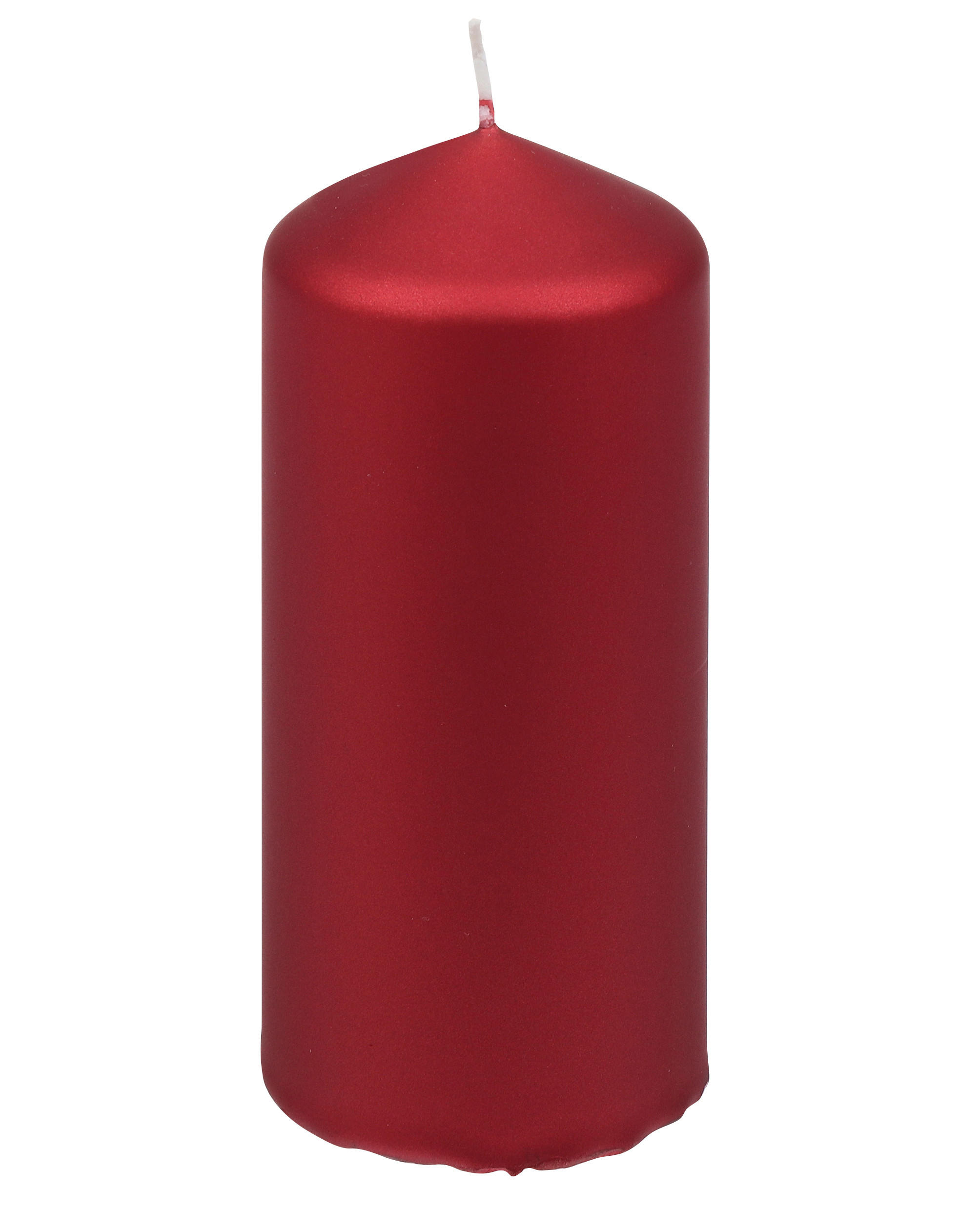 KERZE - Rot, Basics, Paraffin (5,7/12,0cm)