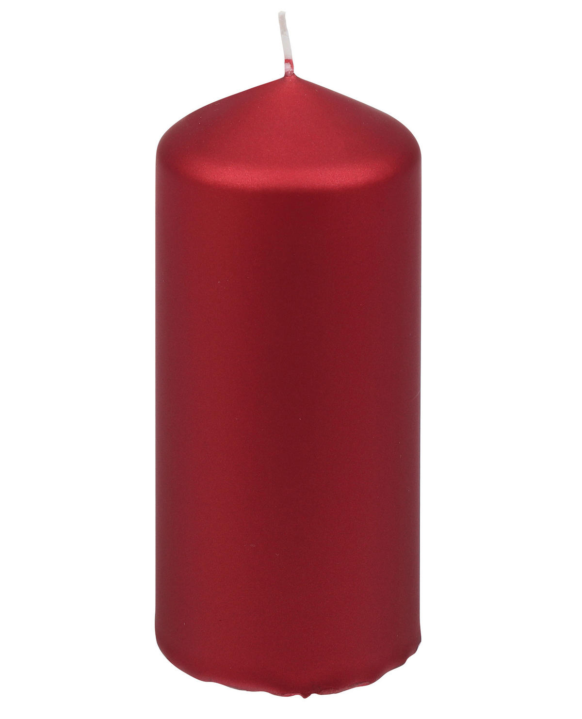 KERZE - Rot, Basics, Paraffin (5,7/12,0cm)