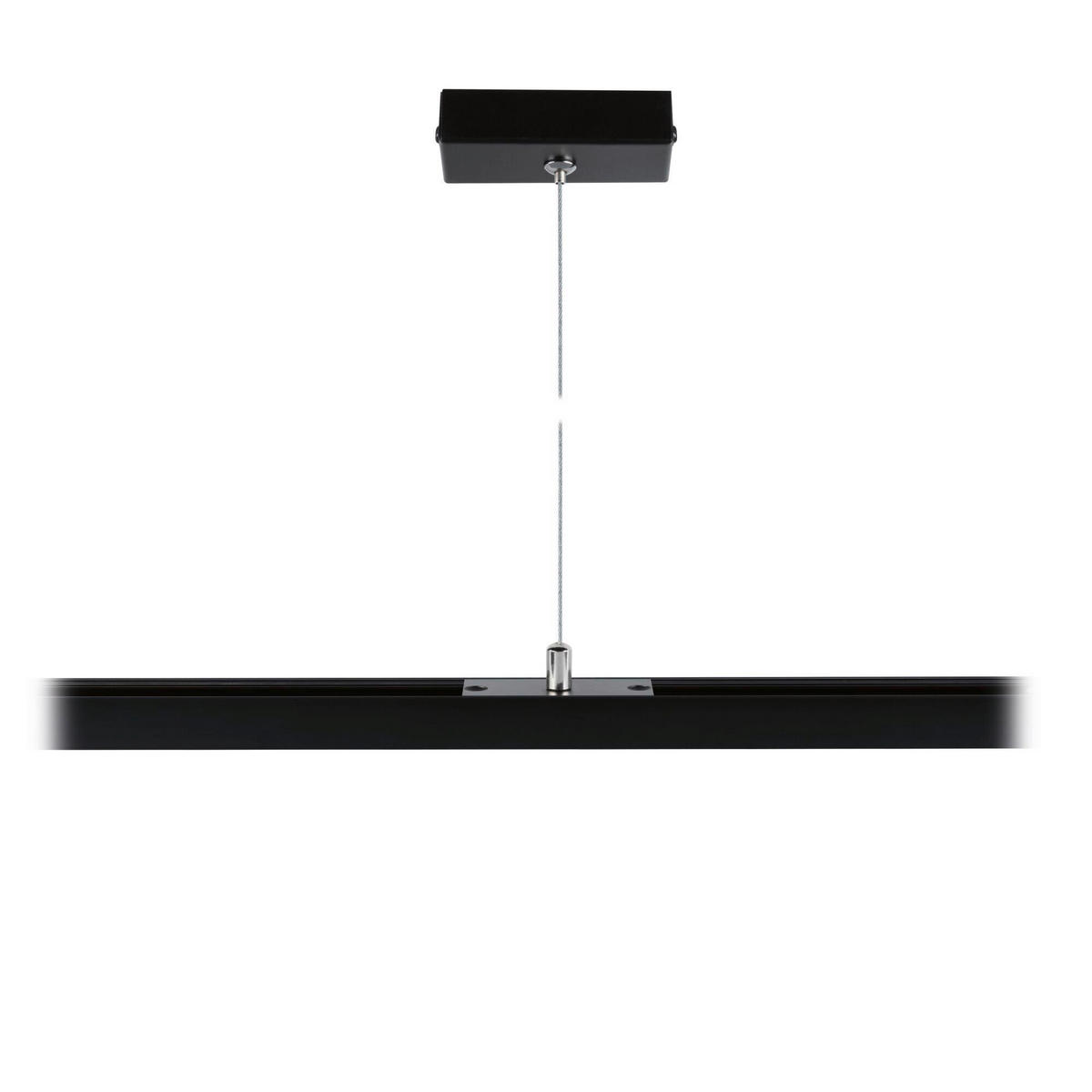 SCHIENENSYSTEM-ABHÄNGUNG - Schwarz, Basics, Metall (4/8/150cm) - Paulmann