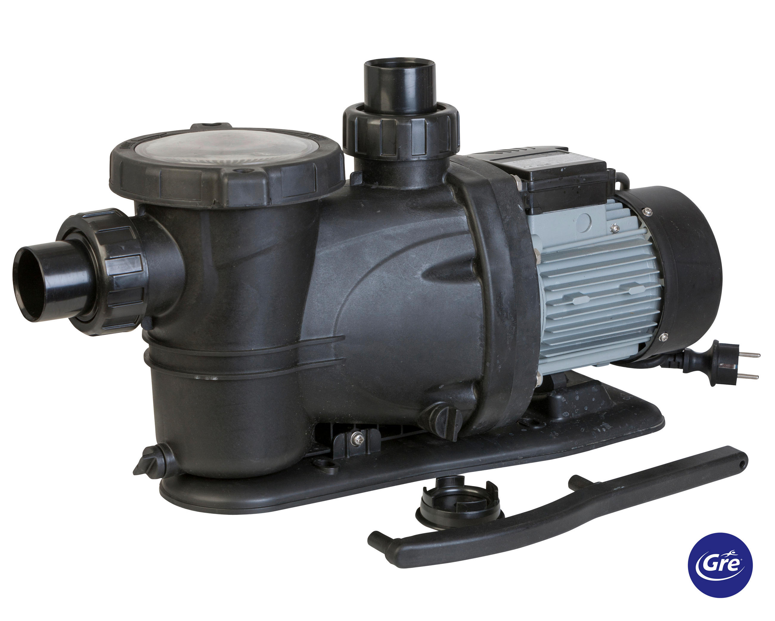 FILTERPUMPE 2024  - Schwarz, KONVENTIONELL, Metall (55,3/22/27,8cm) - Gre