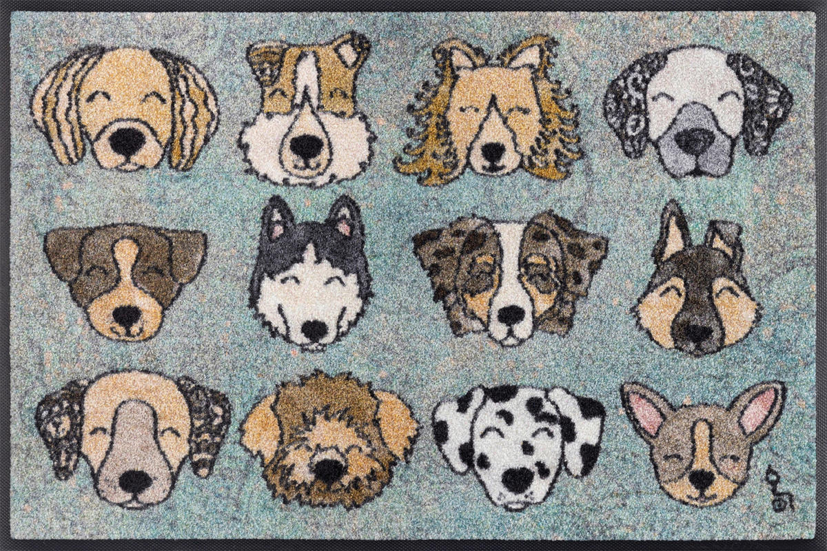 FUßMATTE  50/75 cm  Multicolor  - Multicolor, Trend, Kunststoff/Textil (50/75cm) - wash+dry