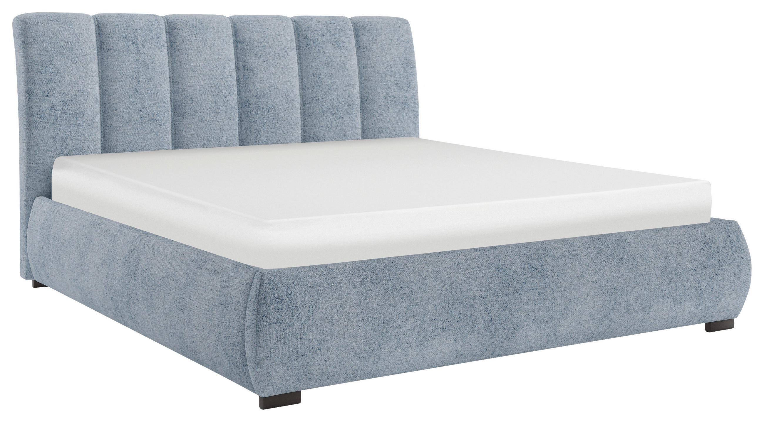 POLSTERBETT 180/200 cm  in Blau  - Blau, Modern, Holz/Holzwerkstoff (180/200cm) - MID.YOU