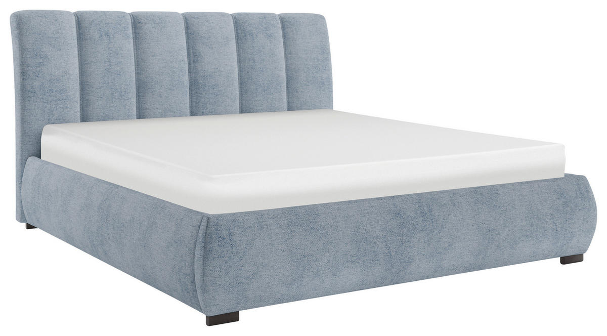 POLSTERBETT 140/200 cm  in Blau  - Blau, Modern, Holz/Holzwerkstoff (140/200cm) - MID.YOU