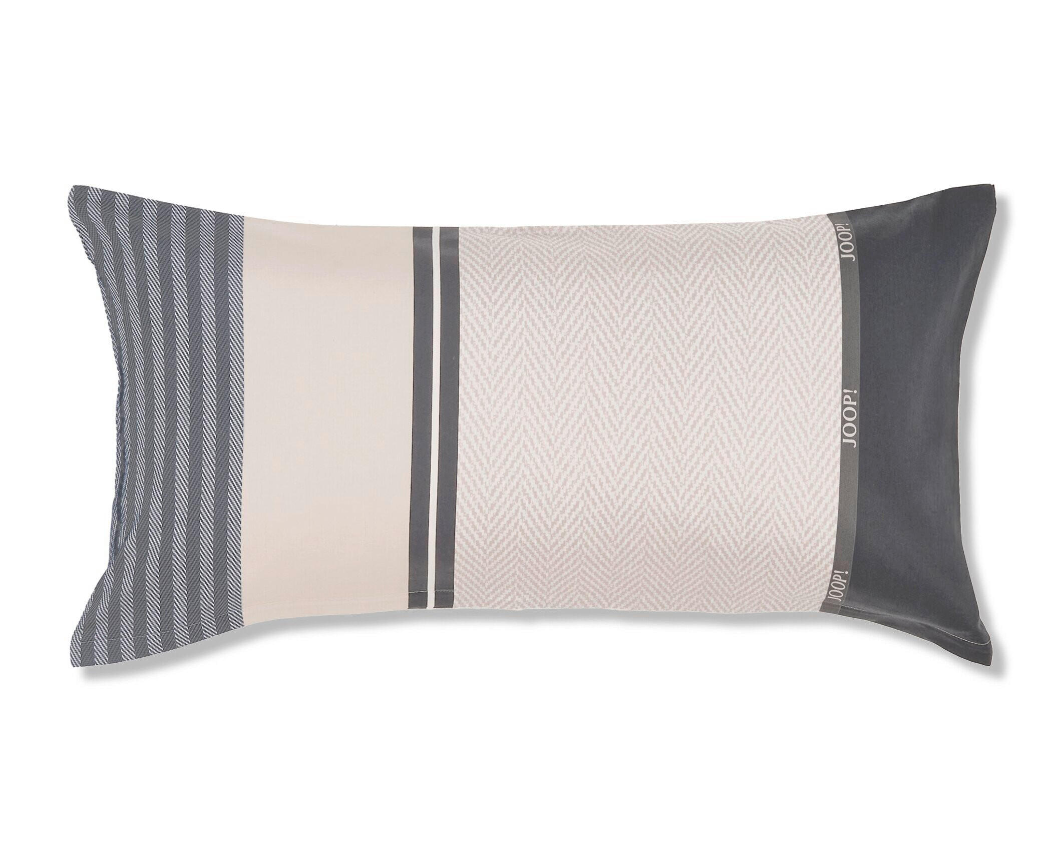 KOPFKISSENBEZUG HERRINGBONE STRIPES 80/40 cm  - Schwarz, Design, Textil (80/40cm) - Joop!