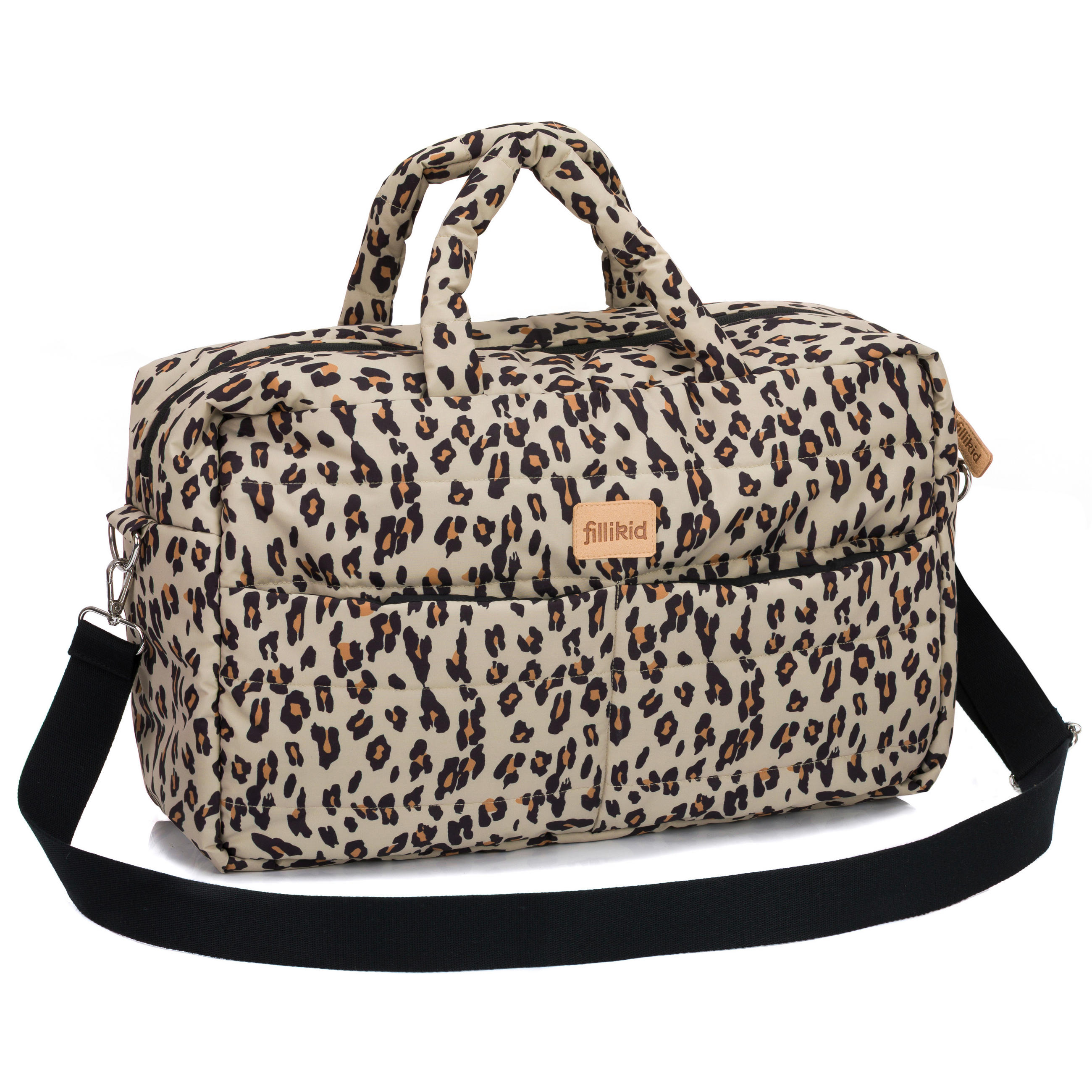 Fillikid Wickeltasche Schwarz, Hellbraun, Dunkelorange 43x28x14 cm