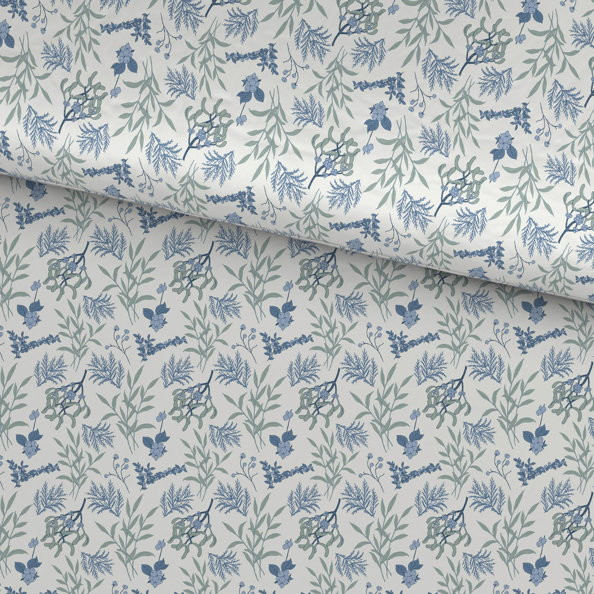 POVLEČENÍ, flanel, modrá, bílá, 140/200 cm - bílá/modrá, textil (140/200cm) - Esposa