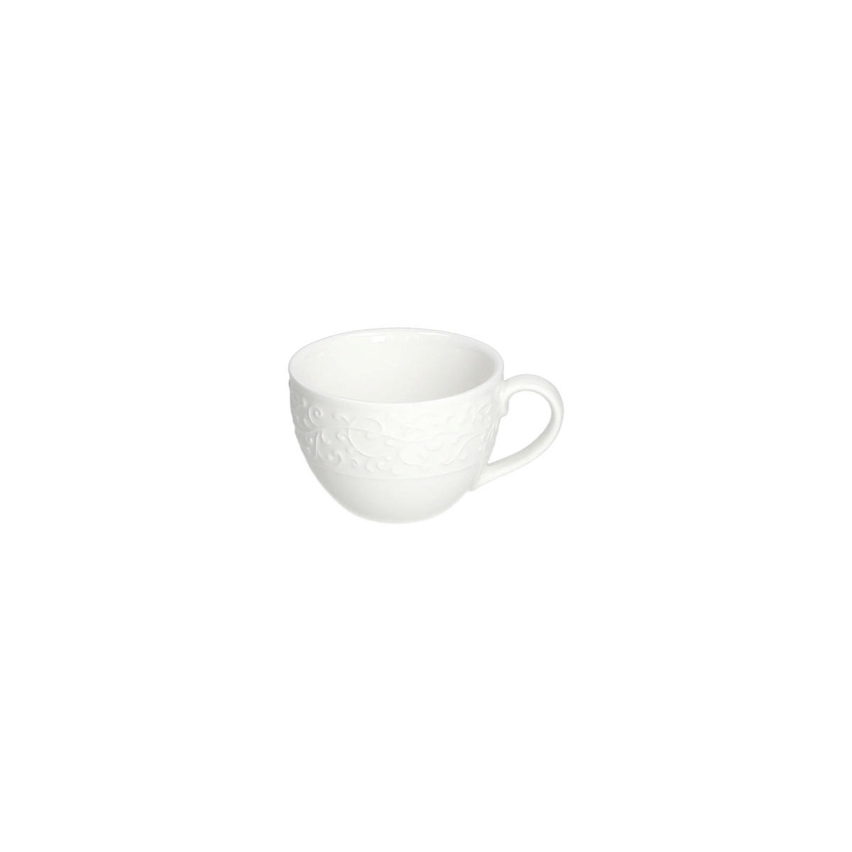 ŠALICA ZA KAVU   90 ml  Jasmin Bianco  - bijela, Basics, keramika (9/7/5cm) - Tognana