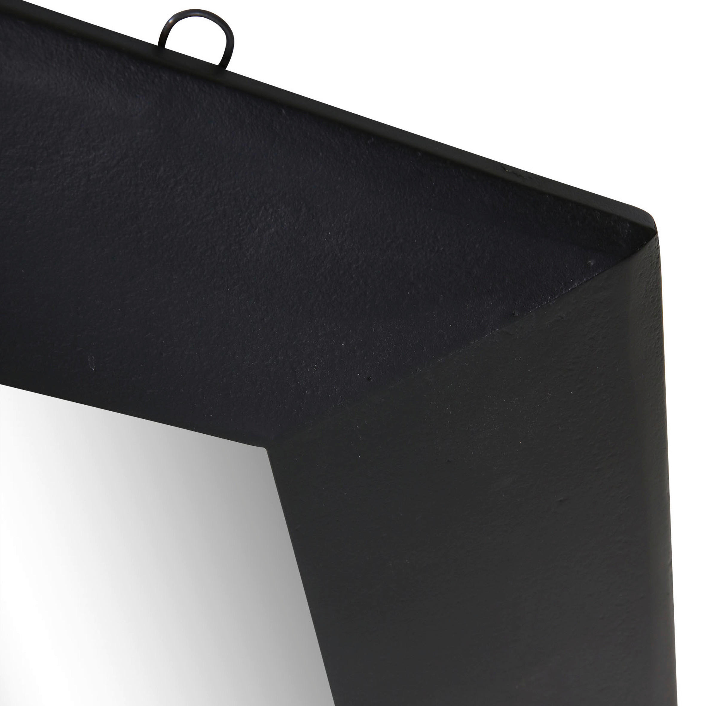 WANDSPIEGEL 100/70/4 cm    in Freiform  - Schwarz, LIFESTYLE, Glas/Holzwerkstoff (100/70/4cm) - Landscape