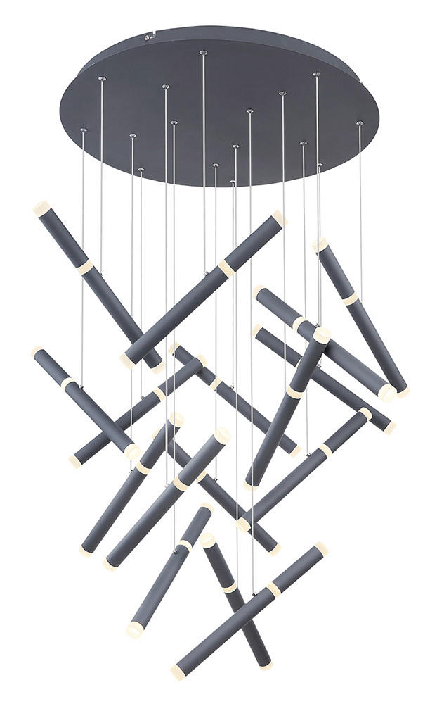 VISEČA LED-SVETILKA  KELSY //4000 K/230 V/ - barve grafita/opal, Trendi, kovina/umetna masa (85/250cm)