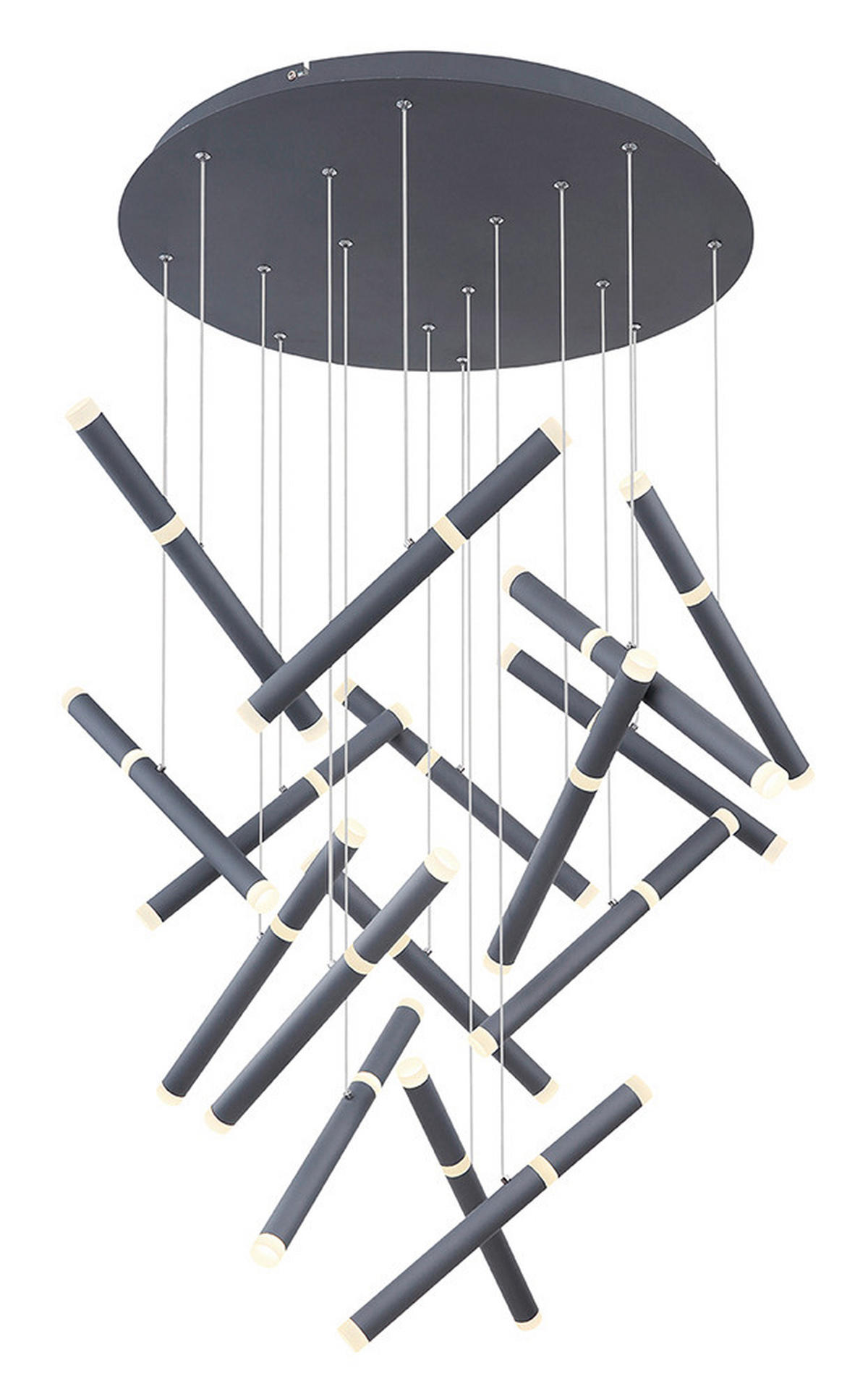 VISEČA LED-SVETILKA  KELSY //4000 K/230 V/ - barve grafita/opal, Trendi, kovina/umetna masa (85/250cm)