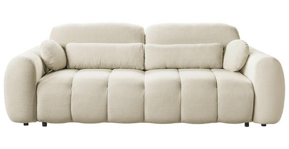 SCHLAFSOFA Webstoff Greige  - Greige/Schwarz, KONVENTIONELL, Kunststoff/Textil (262/93/117cm) - Carryhome