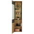 VITRINE in Fichtefarben, Dunkelgrau - Fichtefarben/Dunkelgrau, Design, Glas/Holzwerkstoff (50,2/204/41,3cm) - Carryhome VITRINE in Fichtefarben, Dunkelgrau - Fichtefarben/Dunkelgrau, Design, Glas/Holzwerkstoff (50,2/204/41,3cm) - Carryhome