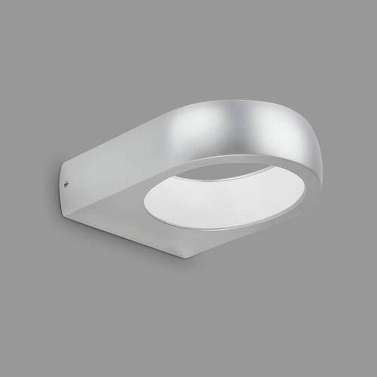 ZIDNA SVJETILJKA VANJSKA  - srebrne boje, Basics, metal/plastika (17,5/14,5/4,5cm)