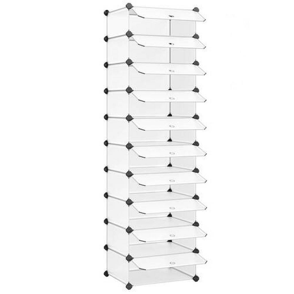 Boxxx REGÁL NA TOPÁNKY, biela, 43/173/31 cm Boxxx REGÁL NA TOPÁNKY, biela, 43/173/31 cm