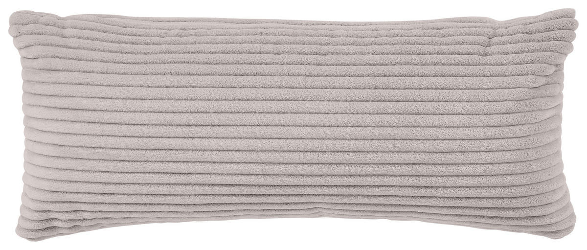 ECKSOFA in Cord Taupe  - Taupe/Schwarz, Design, Kunststoff/Textil (196/303cm) - Livetastic