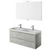 BADEZIMMER  in 120 cm  - Weiß/Grau, KONVENTIONELL, Holzwerkstoff (120cm) - Pelipal