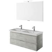 BADEZIMMER  in 120 cm  - Weiß/Grau, KONVENTIONELL, Holzwerkstoff (120cm) - Pelipal