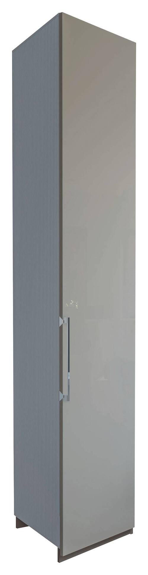 OMARA S KLASIČNIMI VRATI, siva, sivorjava  - siva/sivorjava, Design, steklo/leseni material (47/236/58cm) - Dieter Knoll