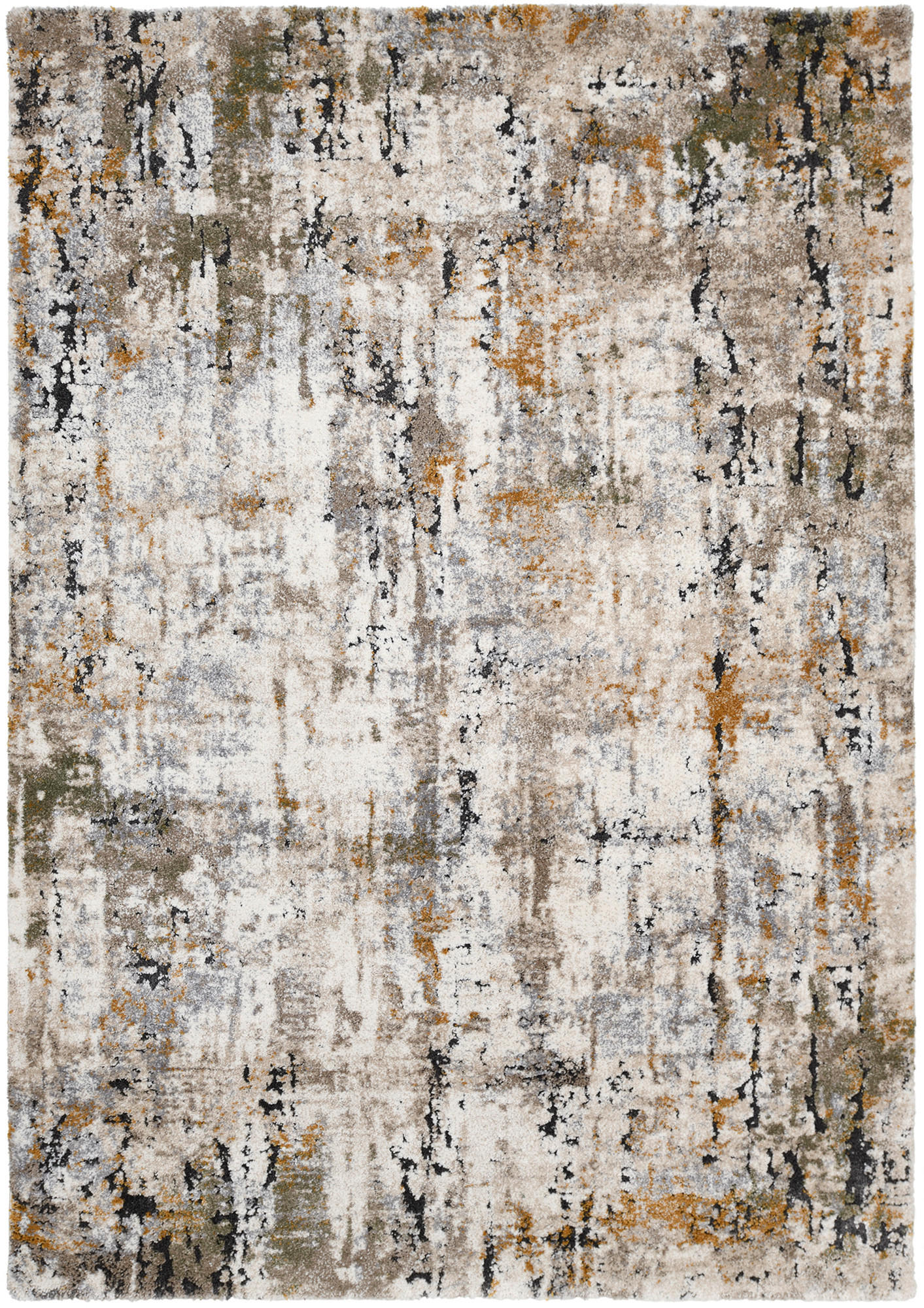 WEBTEPPICH 120/170 cm Moonlit Creme, Grün, Goldfarben  - Goldfarben/Creme, Design, Textil (120/170cm) - Novel