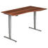 SCHREIBTISCH - Silberfarben/Zwetschgefarben, KONVENTIONELL, Holzwerkstoff/Metall (180/63,5-128,5/80/100cm) SCHREIBTISCH - Silberfarben/Zwetschgefarben, KONVENTIONELL, Holzwerkstoff/Metall (180/63,5-128,5/80/100cm)