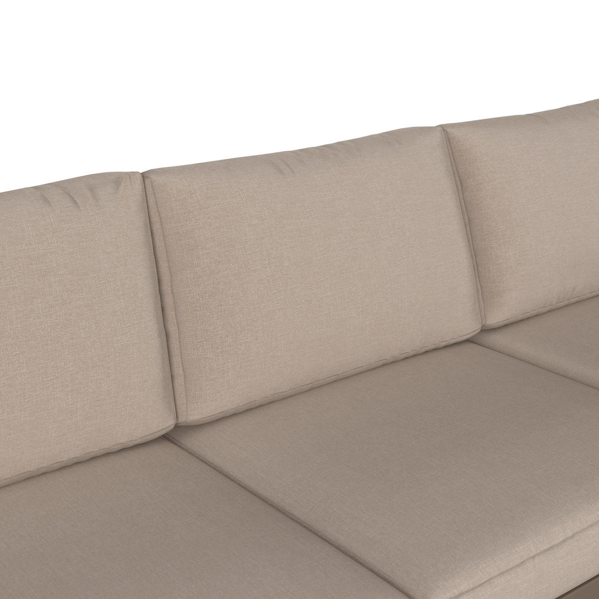 DINING-LOUNGESET Aluminium  - Beige/Hellgrau, MODERN, Glas/Textil - Ambia Garden