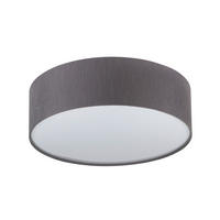 DECKENLEUCHTE  45/13 cm    - Weiß/Grau, Basics, Kunststoff/Textil (45/13cm) - Novel