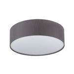 DECKENLEUCHTE  45/13 cm    - Weiß/Grau, Basics, Kunststoff/Textil (45/13cm) - Novel