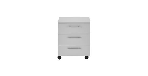 ROLLCONTAINER 40/56/39 cm  - Silberfarben/Grau, MODERN, Holzwerkstoff/Kunststoff (40/56/39cm) - Carryhome