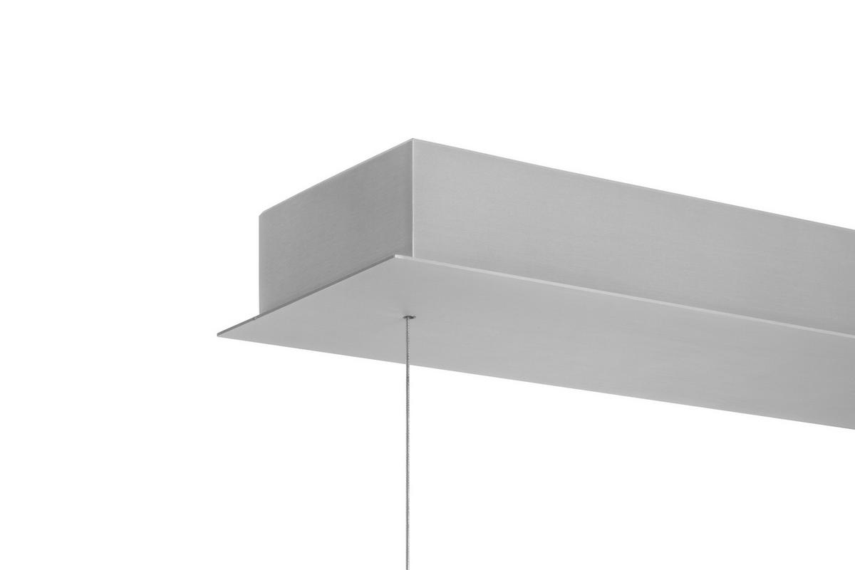 ZÁVĚSNÉ LED SVÍTIDLO, 115/13/200 cm  - barvy hliníku, Basics, kov/plast (115/13/200cm) - Novel