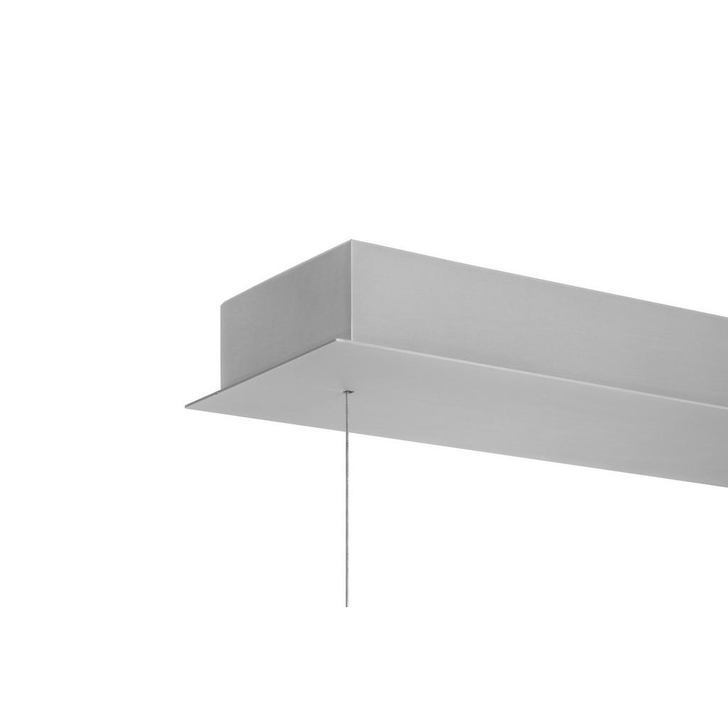 Thumbnail - Novel Led-Hängeleuchte London, Alu, Metall, Kunststoff, Uni,Uni, länglich,länglich, F, 13x200x115 cm, RoHS, CE, höhenver...