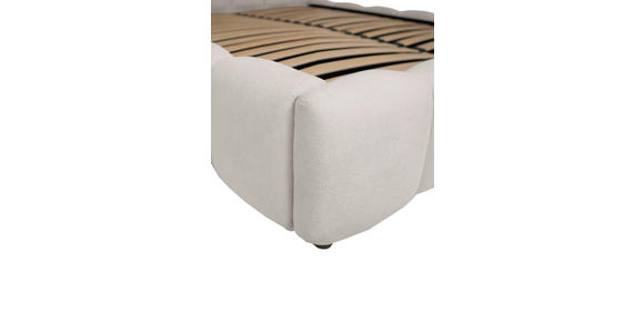 POLSTERBETT Lattenrost, Bettkasten Creme 180/200 cm  - Creme/Schwarz, KONVENTIONELL, Holz/Kunststoff (180/200cm) - Carryhome