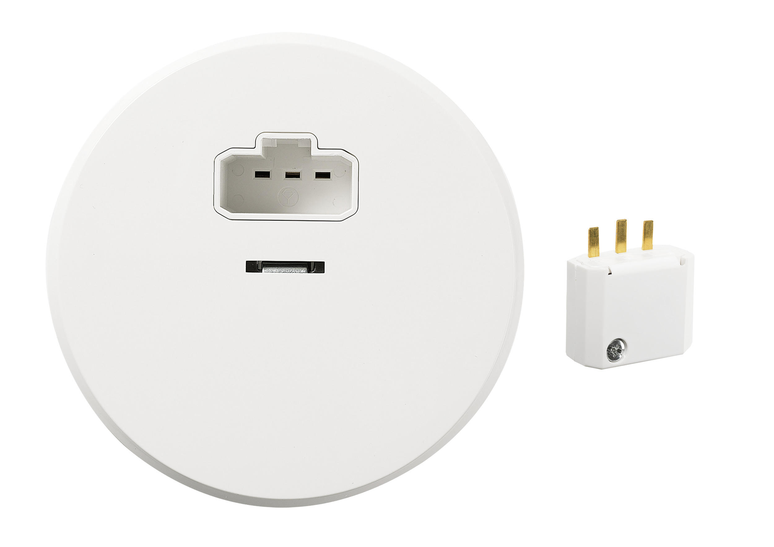 LAMPSOCKEL - vit, Basics, plast (11,5/4/11,5cm)