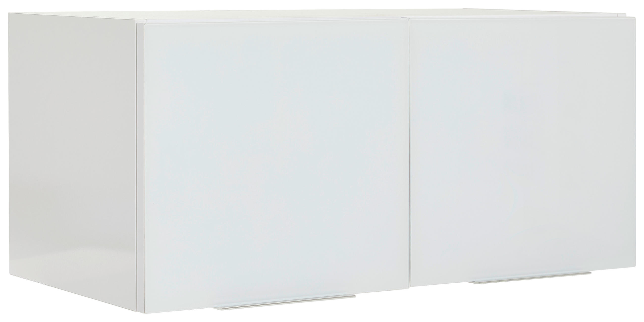 AUFSATZSCHRANK 90,8/40,2/40,3 cm  - Weiss Hochglanz/Weiss, Design, Glas/Holzwerkstoff (90,8/40,2/40,3cm) - Voleo