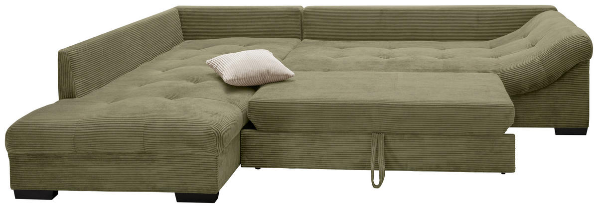 Freisteller von MID.YOU ECKSOFA Olivgrün Cord.