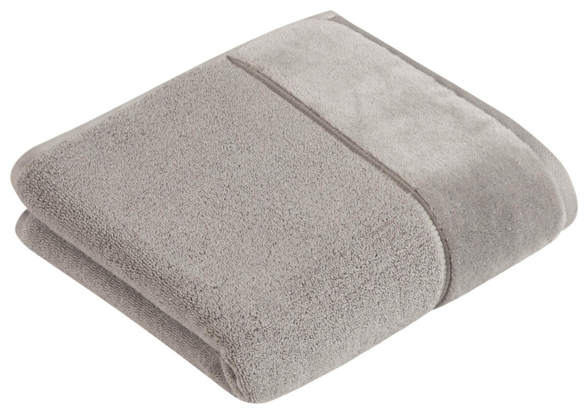 HANDTUCH 110/60 cm Pure NOS Vossen Wäsche Grau  - Grau, Basics, Textil (110/60cm) - Vossen