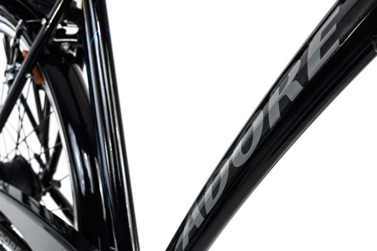 ELEKTROFAHRRAD ALU-CITY HERREN ADORE 113E 28 Zoll  - Schwarz, MODERN, Metall