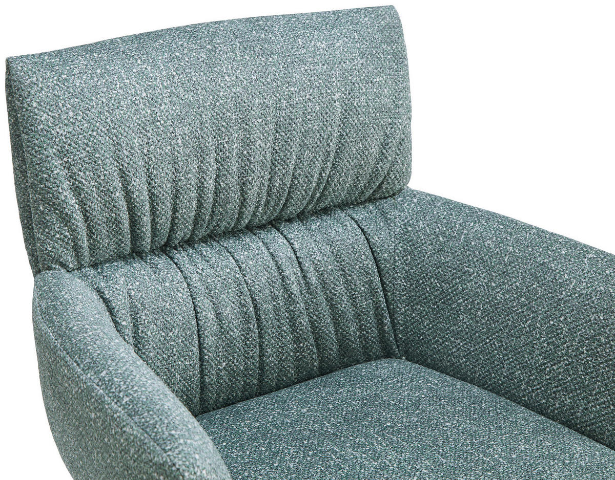 KAROSSZÉK olívazöld  - olívazöld/fekete, Design, textil/fém (64/86/63cm) - Dieter Knoll