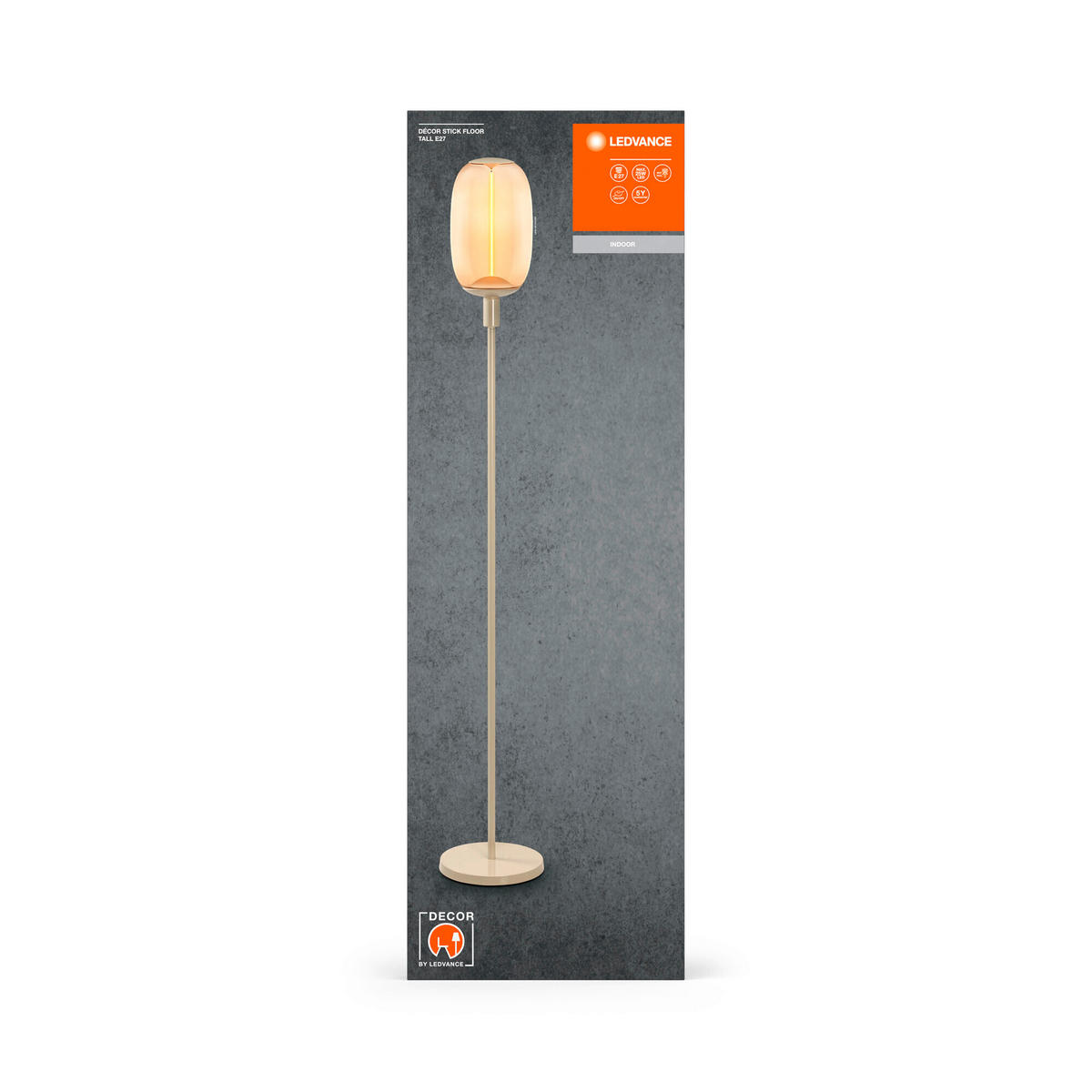 LEUCHTENFUß Decor Stick Floor 26/146 cm   - Beige, Basics, Metall (26/146cm) - Ledvance