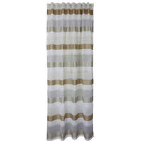 FERTIGVORHANG  halbtransparent   140/245 cm  - Beigebraun/Hellgrau, Basics, Textil (140/245cm)
