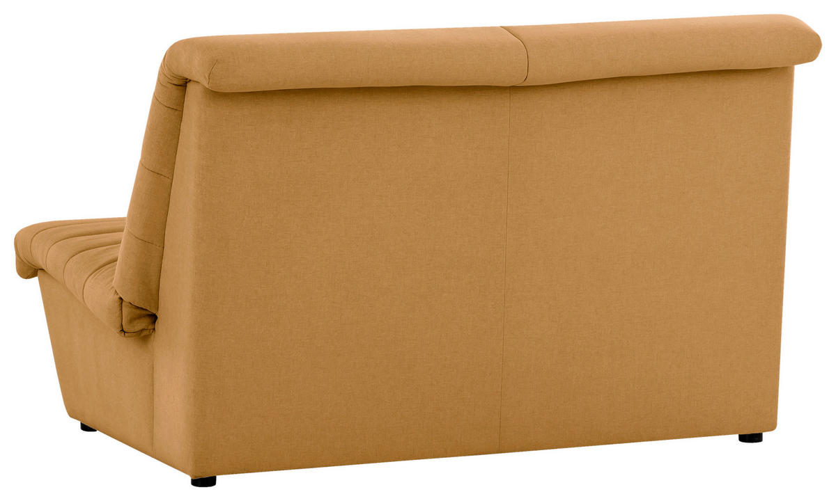 2-SITZER-SOFA Webstoff Senfgelb  - Senfgelb/Schwarz, Design, Kunststoff/Textil (145/92/103cm) - LOOKS by W.Joop